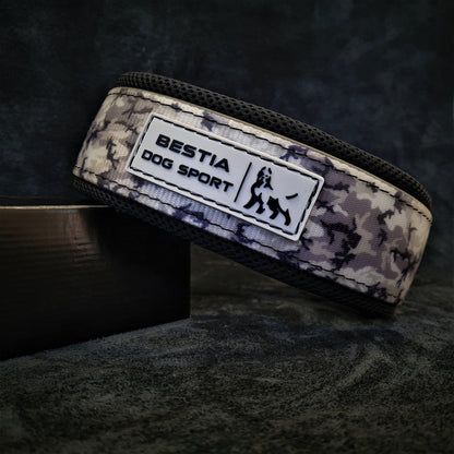 BESTIA DOG SPORT COLLAR GREY CAMO