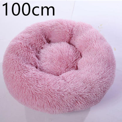 Cozy Haven: Luxurious Round Pet Bed For Winter Comfort