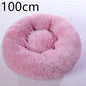 Cozy Haven: Luxurious Round Pet Bed For Winter Comfort