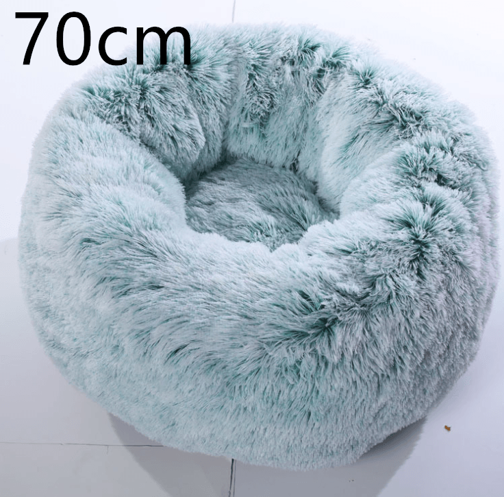 Cozy Haven: Luxurious Round Pet Bed For Winter Comfort
