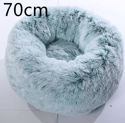 Cozy Haven: Luxurious Round Pet Bed For Winter Comfort