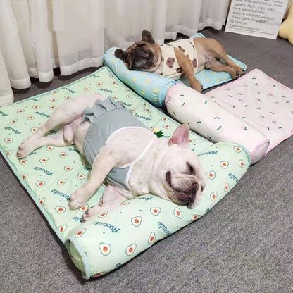Cool Paws Chill Zone: Breathable Ice Silk Pet Mat For Ultimate Summer Comfort