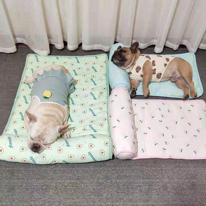 Cool Paws Chill Zone: Breathable Ice Silk Pet Mat For Ultimate Summer Comfort