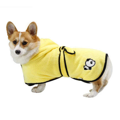 Cozy Comfort Coral Fleece Pet Bathrobe
