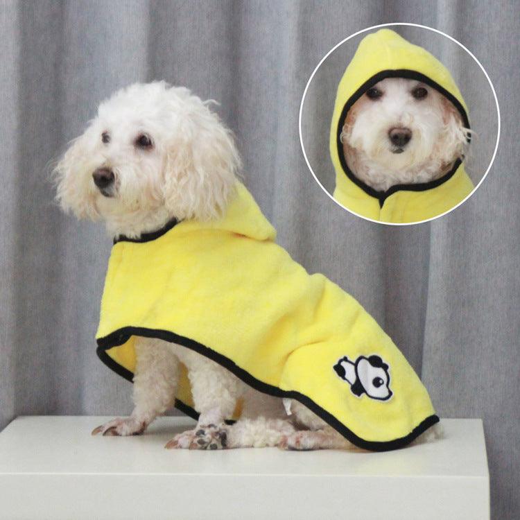 Cozy Comfort Coral Fleece Pet Bathrobe