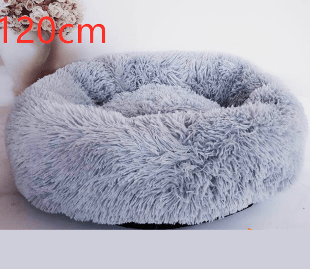 Cozy Haven: Luxurious Round Pet Bed For Winter Comfort