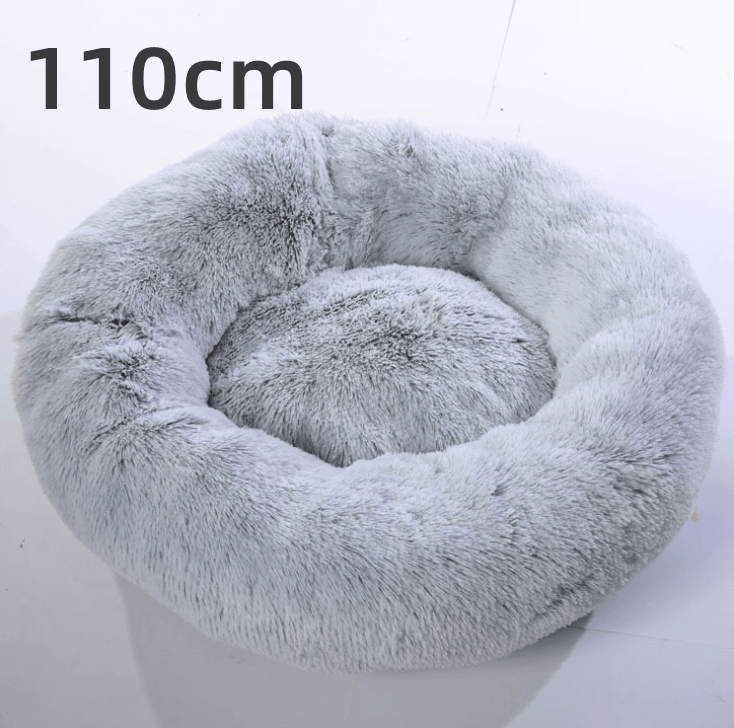Cozy Haven: Luxurious Round Pet Bed For Winter Comfort