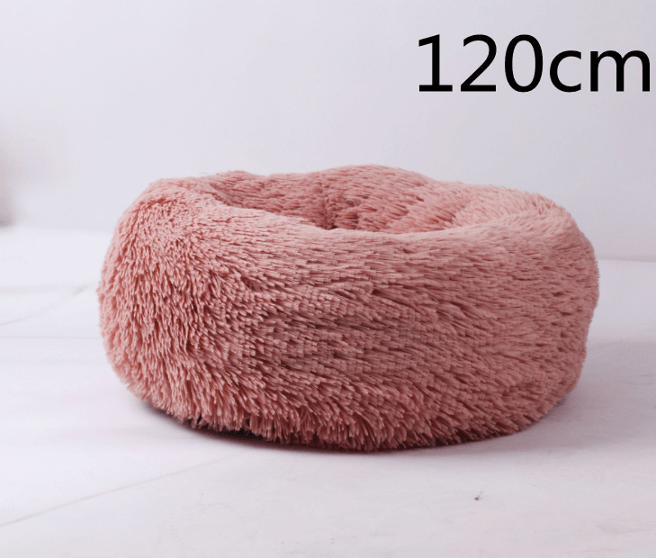 Cozy Haven: Luxurious Round Pet Bed For Winter Comfort