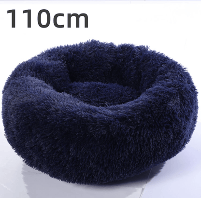 Cozy Haven: Luxurious Round Pet Bed For Winter Comfort